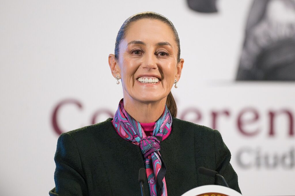 Claudia Sheinbaum durante su conferencia matutina en Palacio Nacional