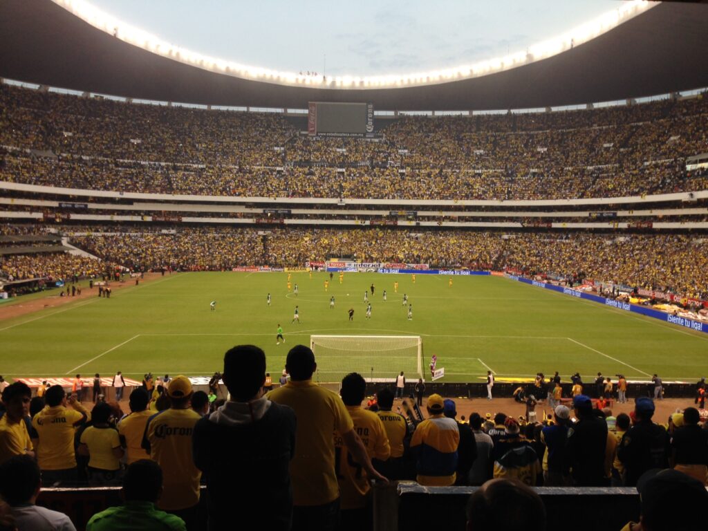 Partido de futbol en el Estadio Azteca, escenario del México vs Ecuador HOY