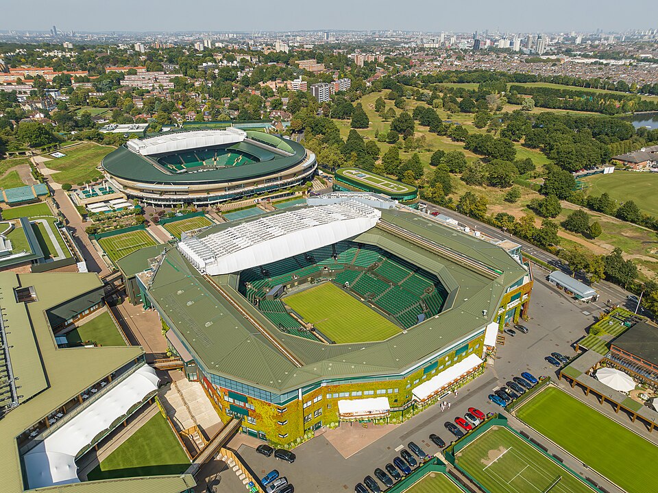 Vista de la Pista Central del All England Club, sede de Wimbledon 2026