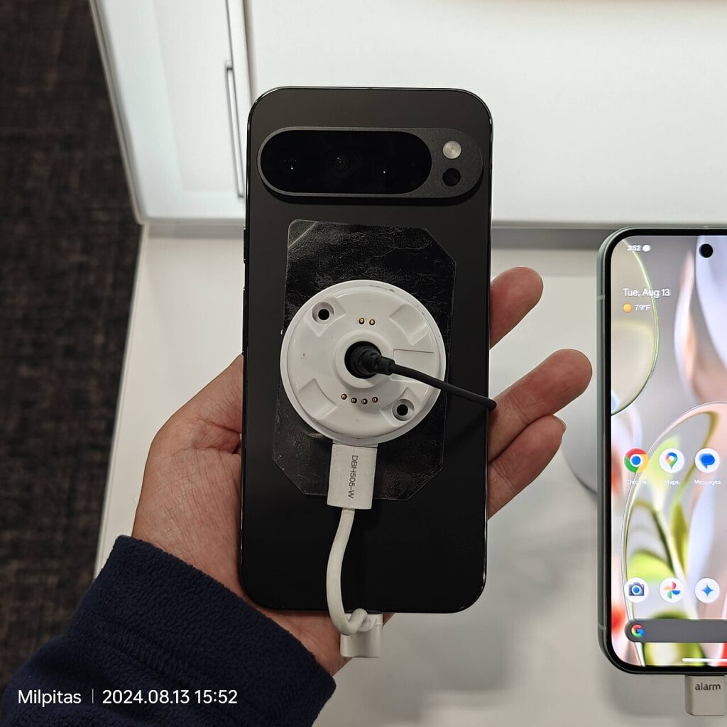 Teléfono Google Pixel usado para grabar y editar video