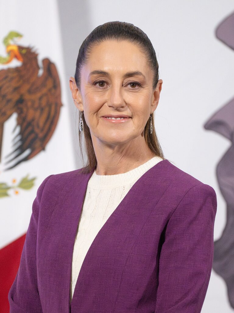 La presidenta de México, Claudia Sheinbaum, durante una conferencia.