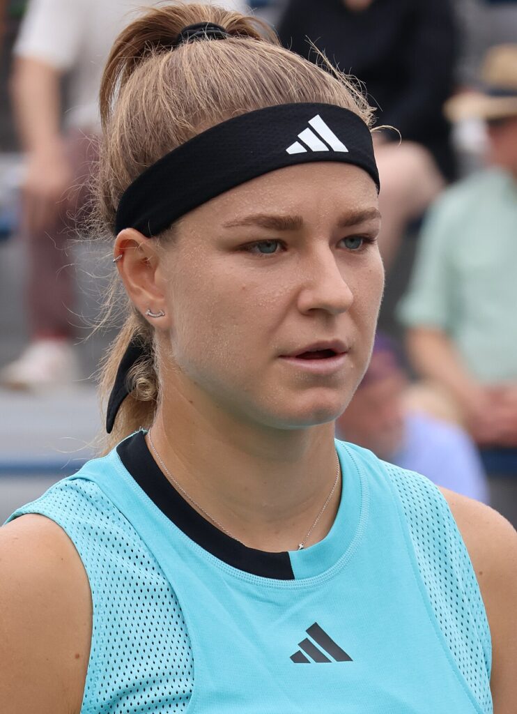 Karolína Muchová en la cancha