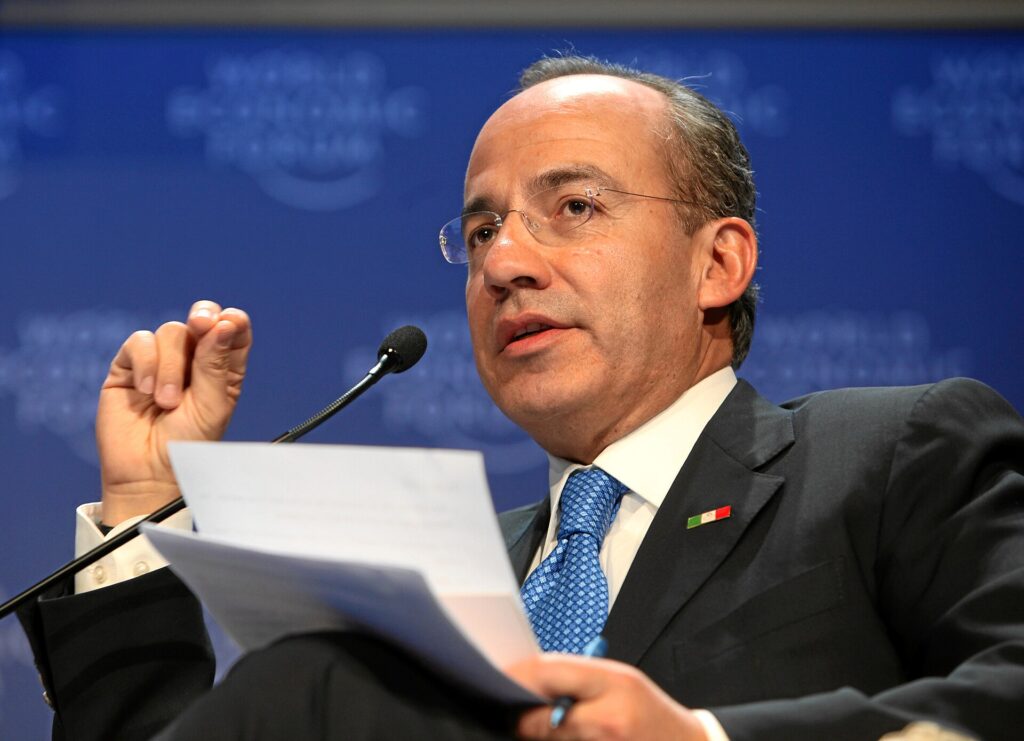 El expresidente Felipe Calderón Hinojosa