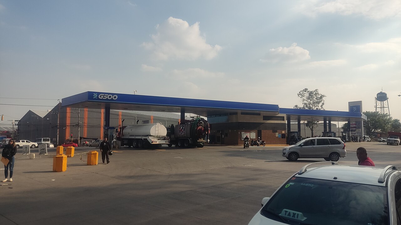 Gasolinera en México donde se aplica el subsidio al IEPS de la gasolina Magna y el diésel