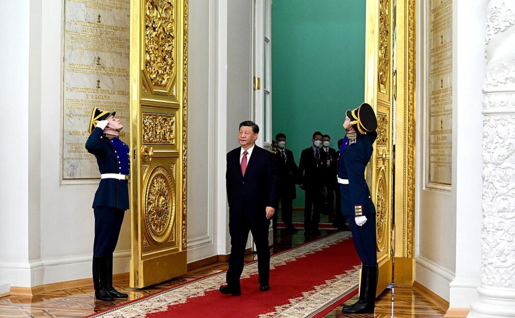 El presidente chino Xi Jinping, jefe de la Comisión Militar Central, durante un acto oficial