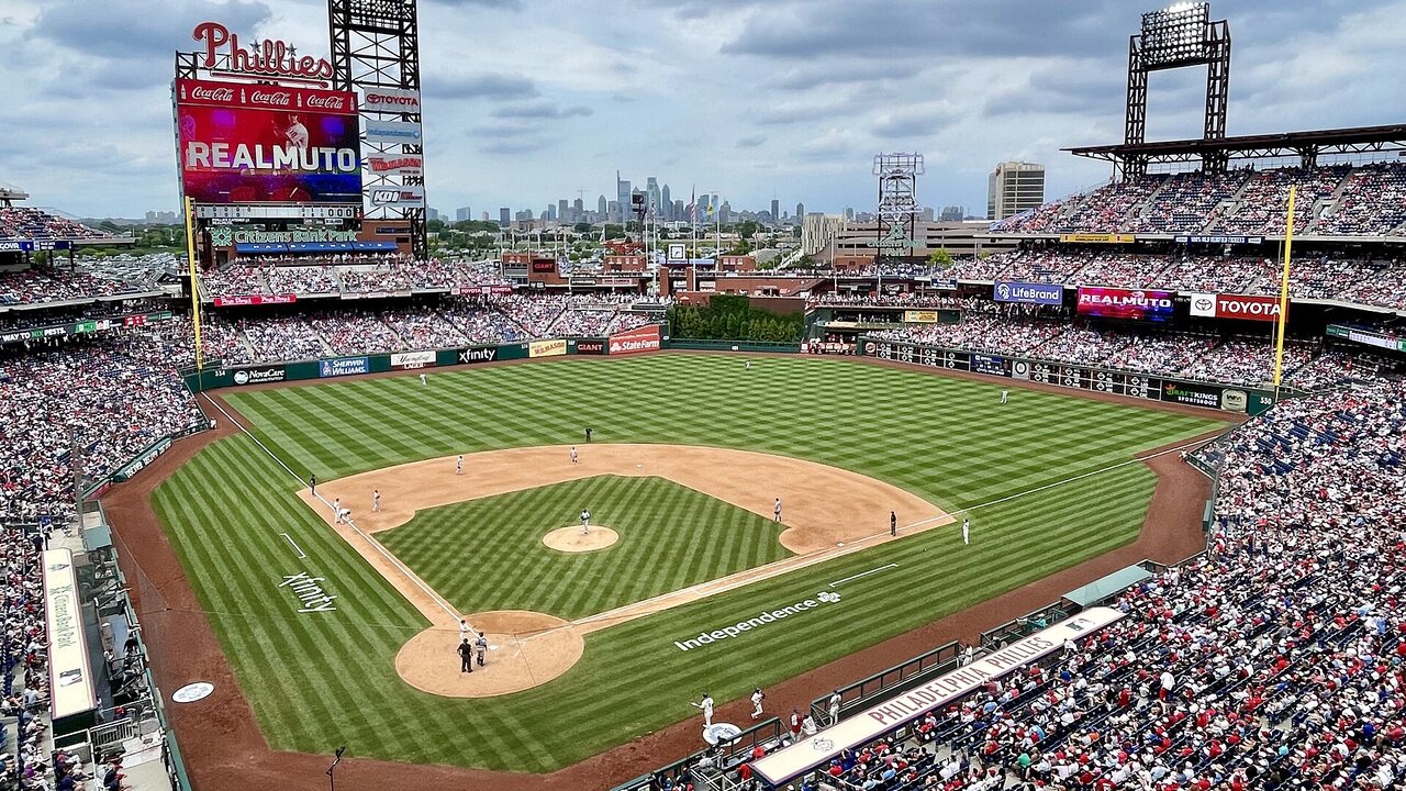 Vista del estadio Citizens Bank Park de Filadelfia, sede del Juego de Estrellas 2026 de las Grandes Ligas.