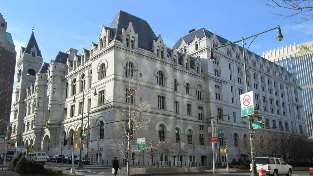 Corte federal de Brooklyn, donde está programada para el 20 de julio la audiencia de sentencia.