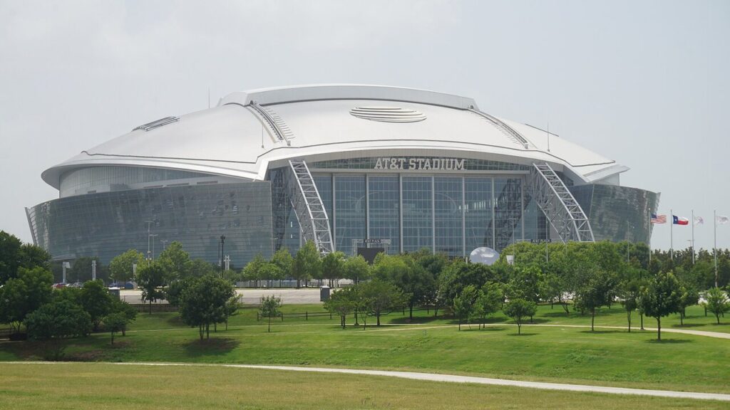El AT&T Stadium de Arlington, Texas, escenario de la semifinal entre Francia y España el martes 14 de julio.